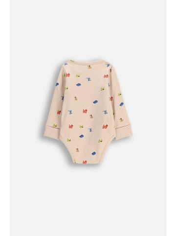 Coccodrillo Langarm-Body in beige