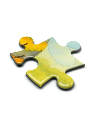 Mr. & Mrs. Panda Puzzle Biene Blume Design mit Spruch in Weiß