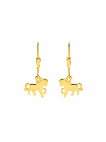 Adeliás Damen 333 Gold Ohrringe / Ohrhänger Pferd in gold