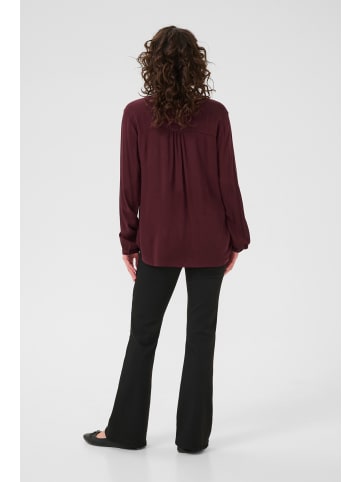 Kaffe Langarm-Bluse Amber Regular fit in Windsor Wine