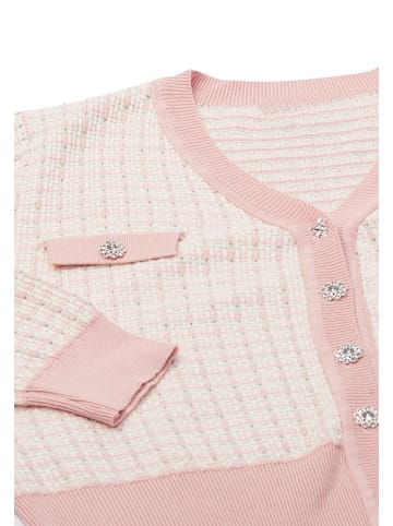 faina Women Cardigan in Wollweiss Rosa