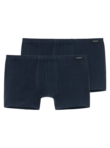 Schiesser Boxershorts 2er Pack in Dunkelblau