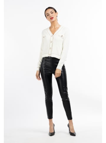 faina Damen Strickjacke in wollweiss