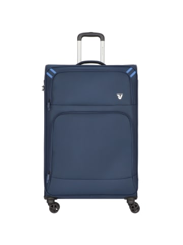 Roncato Twin 4 Rollen Trolley L 75 cm in blu notte