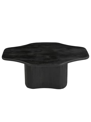 home24 Massiver Couchtisch Unique in Schwarz