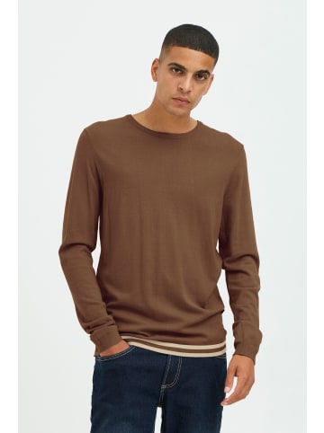 BLEND Strickpullover BHPullover 20717260 modischer Strickpullover in Braun