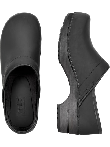 Sanita Comfortwear Clog "Wood-Julie Closed" in Schwarz