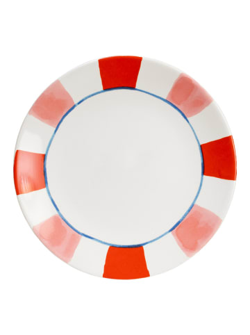 Blond Amsterdam Frühstücksteller Streifen PR in Rot - 22cm