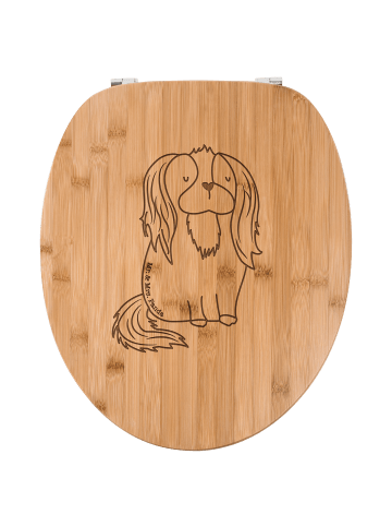 Mr. & Mrs. Panda Toilettendeckel Hund Cavalier King Charles Span... in Transparent