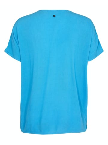 NÜMPH Kurzarmbluse für Damen in blau