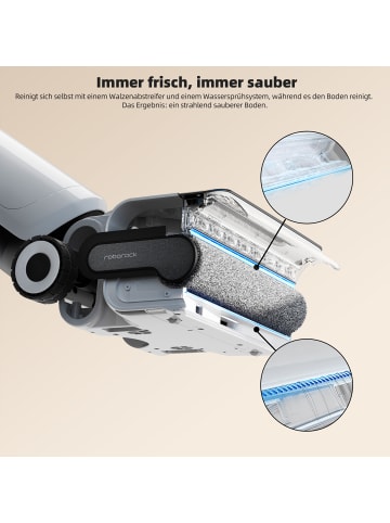 Roborock Nass-Trocken-Akkusauger Flexi in Weiß