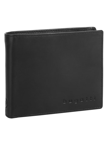 Bugatti Geldbörse PRIMO RFID echt Leder in schwarz