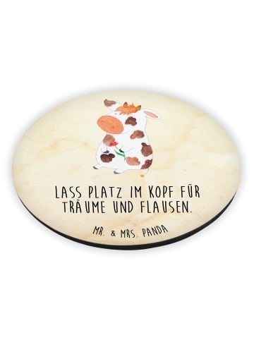 Mr. & Mrs. Panda Rund Magnet Kuh mit Spruch in Vintage