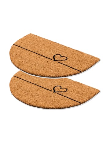 Astra Fußmatte halbrund COCO SMART HR 2ER SET 2 in Creme