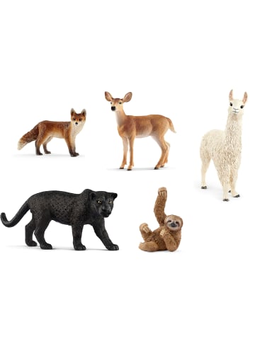 Schleich Tierfiguren - wilde Tiere der Welt 14-teilig in bunt