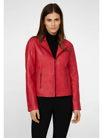 Ricano Damen Lederjacke Amelie in knalligem Rot