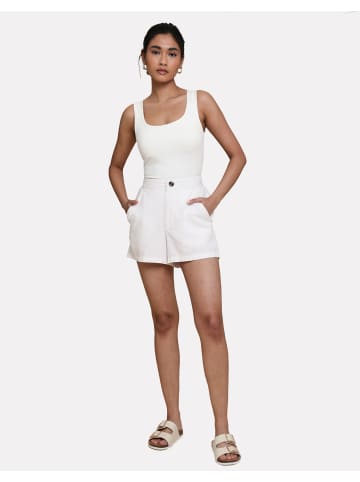 Threadbare Shorts THB Cactus Class Linen Short in White