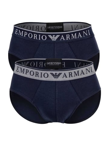 Emporio Armani Slip 2er Pack in Marine