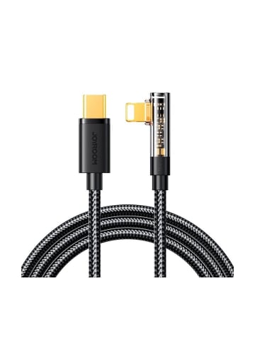 Wisam 20W 1,2m Ladekabel mit USB-C und Lightning schwarz