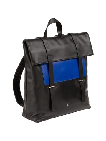 DuDu Rucksack Leder 36 cm schwarz