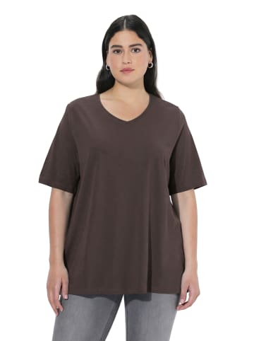 Ulla Popken Shirt in mahagoni