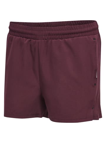 Hummel Verstellbare Taille Kurze Hose Hmlmove Damen in GRAPE WINE