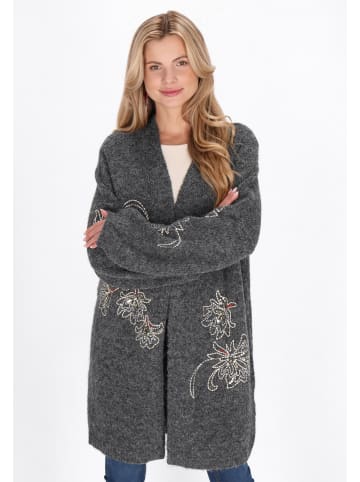 usha FESTIVAL Women Cardigan in dark grey melange