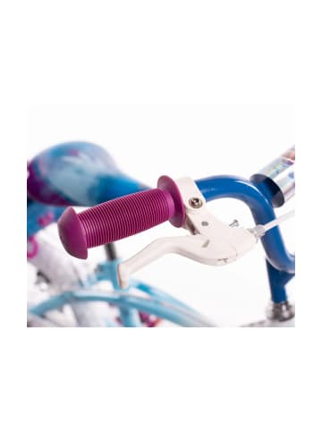 HUFFY Fahrrad Frozen 14 Zoll mit Stützräder und Puppensitz, Blau, 4-6 Jahre