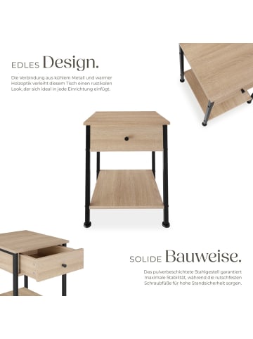 tectake Beistelltisch Bradford 40x40x55,5cm