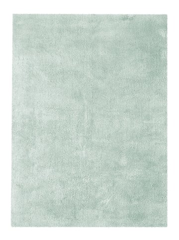 Kayoom Hochflor Teppich Bali 110 in pastellblau - rechteckig