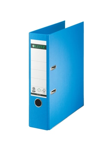 Leitz Ordner Pappe A4 180 Grad 80mm hellblau