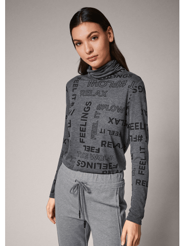 comma CI T-Shirt langarm in Grau
