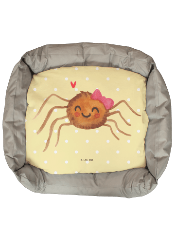 Mr. & Mrs. Panda Katzenkörbchen Spinne Agathe Freude ohne Spruch in Gelb Pastell