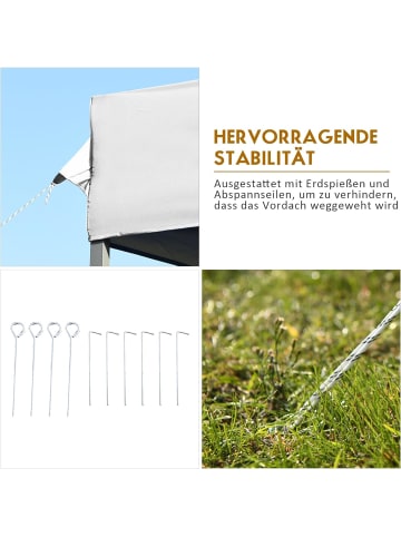 COSTWAY 3x3m Pavillon UPF50+ in Weiß