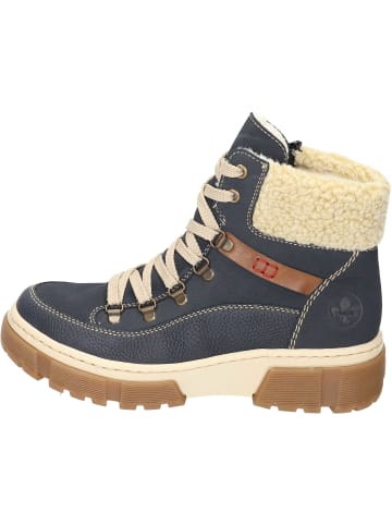 rieker Schnürstiefeletten, Winterstiefeletten in pazifik/pazifik/mogano/beige