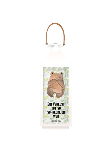 Mr. & Mrs. Panda Laterne Bär Verlust mit Spruch in Transparent