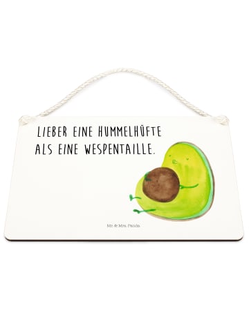 Mr. & Mrs. Panda Deko Schild Avocado Pfeifen mit Spruch in Weiß