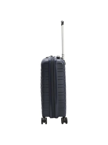 D&N Travel Line 4700+ - 4-Rollen-Kabinentrolley S 55 cm erw. (navy) in navy