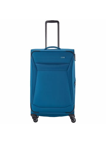 travelite Chios - 4-Rollen-Trolley L 78 cm erw. in petrol