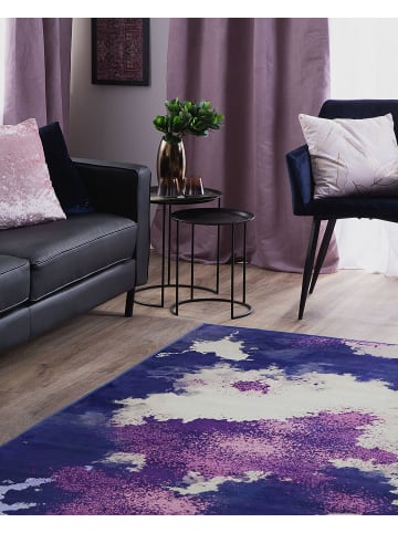Beliani Kurzflor KADIRLI in Bunt/Lila/Blau - (W) 160 x (H) 0.5 x (L) 230 cm