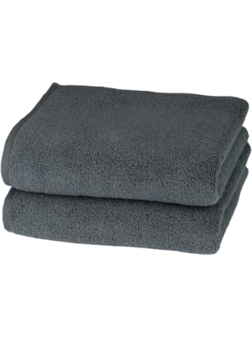 Ross Ross Handtuch  Sensual Skin in anthrazit
