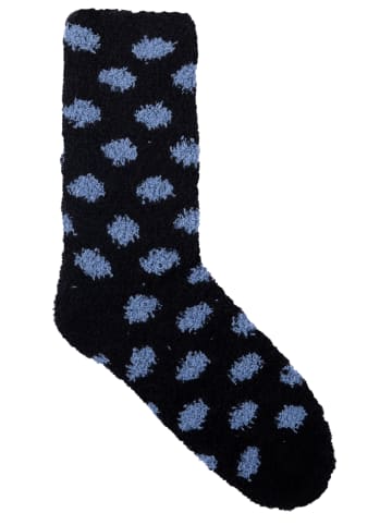Snoopy 2er Pack The Peanuts Snoopy Kuschelsocken warme Socken in blau/schwarz