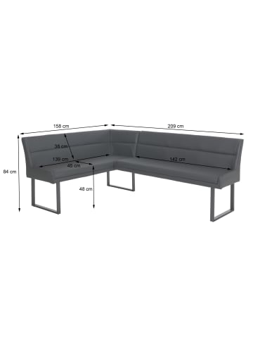 MCW Eckbank O81, Schwarz