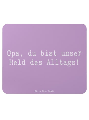 Mr. & Mrs. Panda Mouse Pad Spruch Opa Held mit Spruch in Lavendeltraum