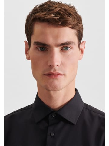 Seidensticker Business Hemd Shaped in Schwarz