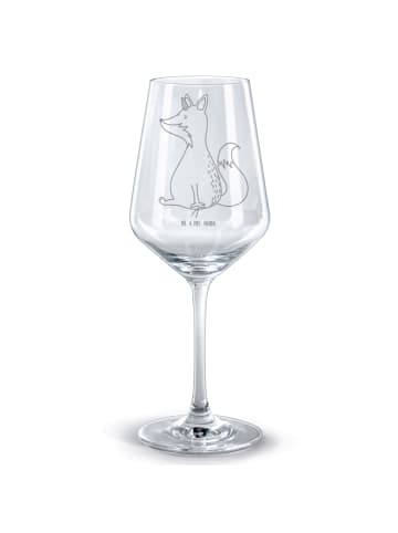 Mr. & Mrs. Panda Weinglas Einhorn Fuchs ohne Spruch in Transparent