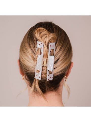 Claide Haarspangen und -clips Lovelle  in  Weiß, Rot