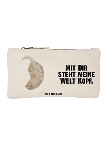Mr. & Mrs. Panda Schulmäppchen Otter Kopfüber mit Spruch in Weiß