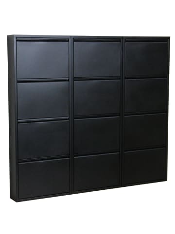 ebuy24 Schuhschrank Pisa Schwarz 150 x 16 cm
