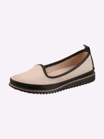 Andrea Conti Slipper in creme-schwarz